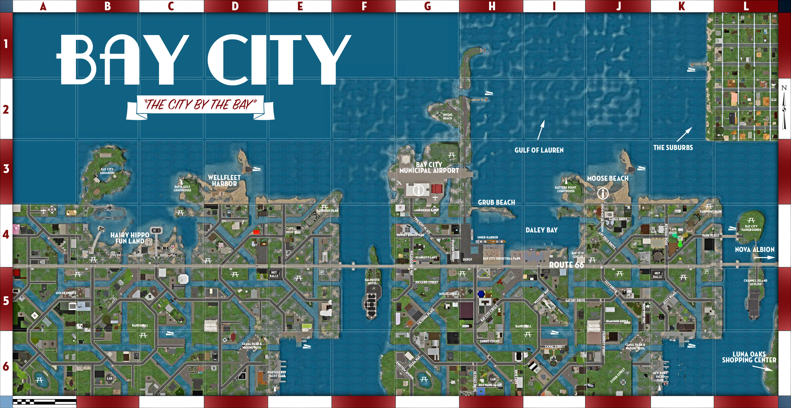 Сити бэй карта