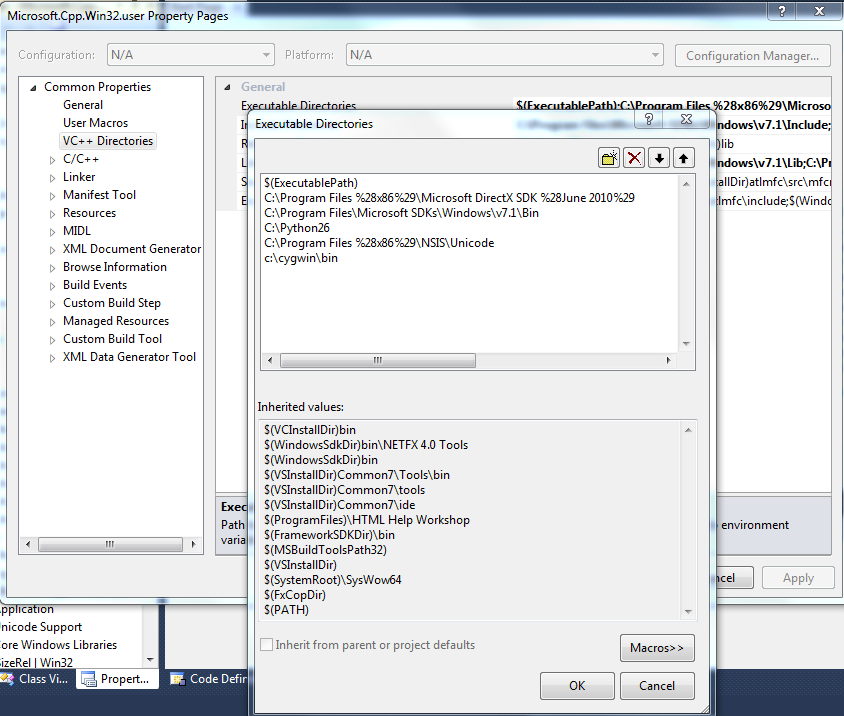 VS2010 Executable Directories.PNG